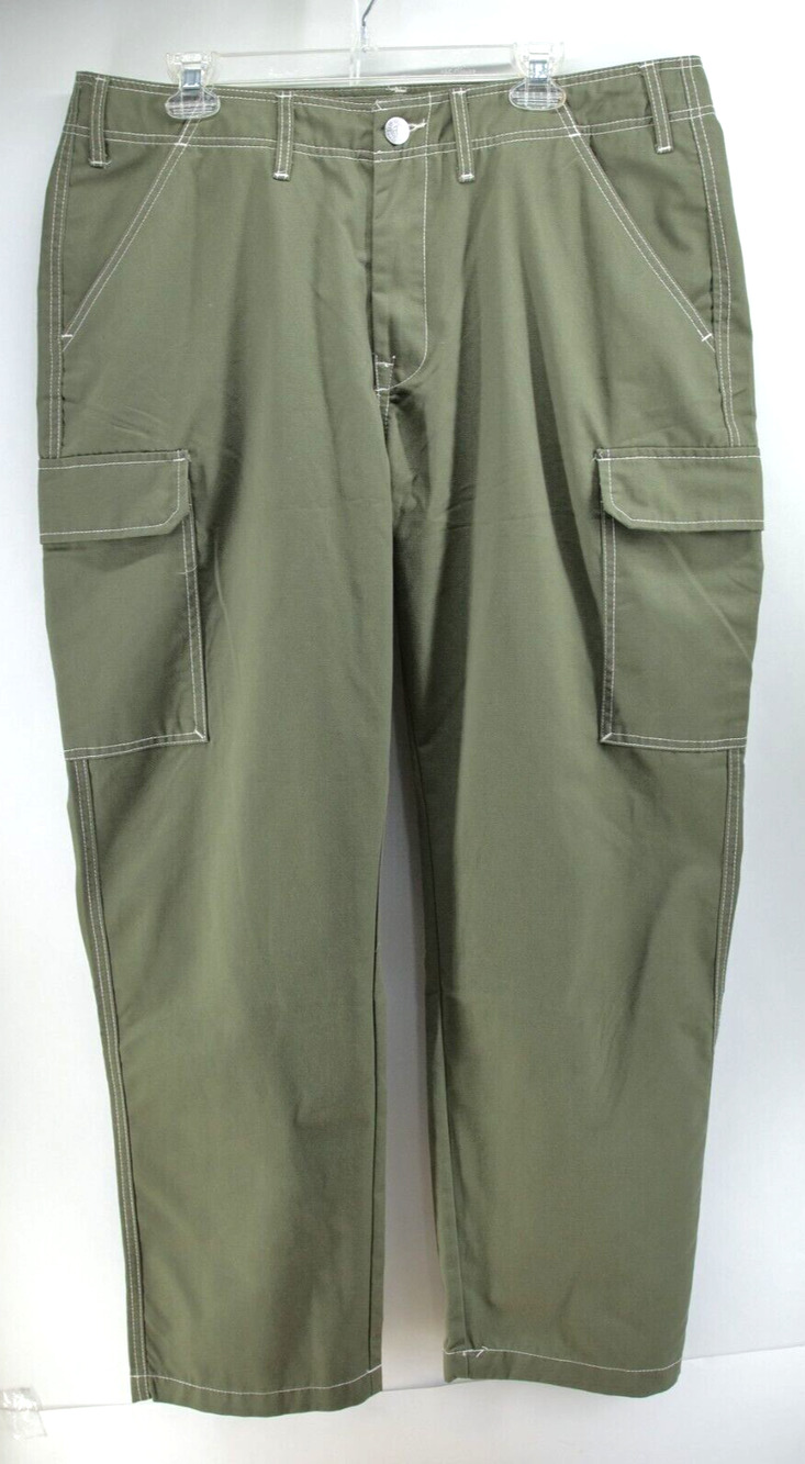 True Religion Olive Cargo‎ Pants Mens Size 36 New With Tags Straight Leg